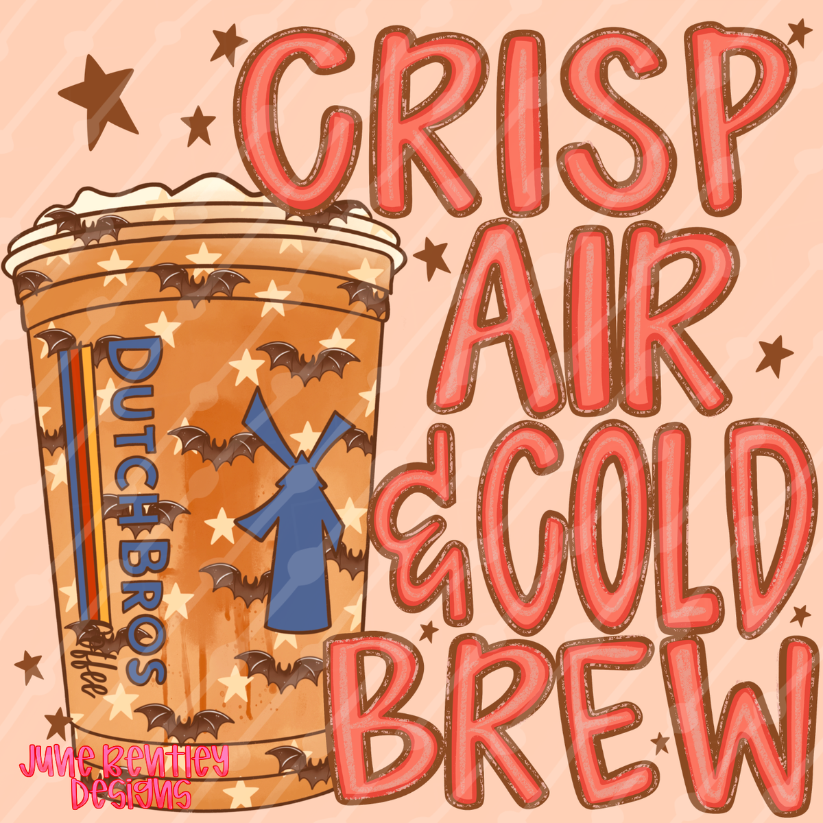 Crisp air and cold brew Dutch digital download