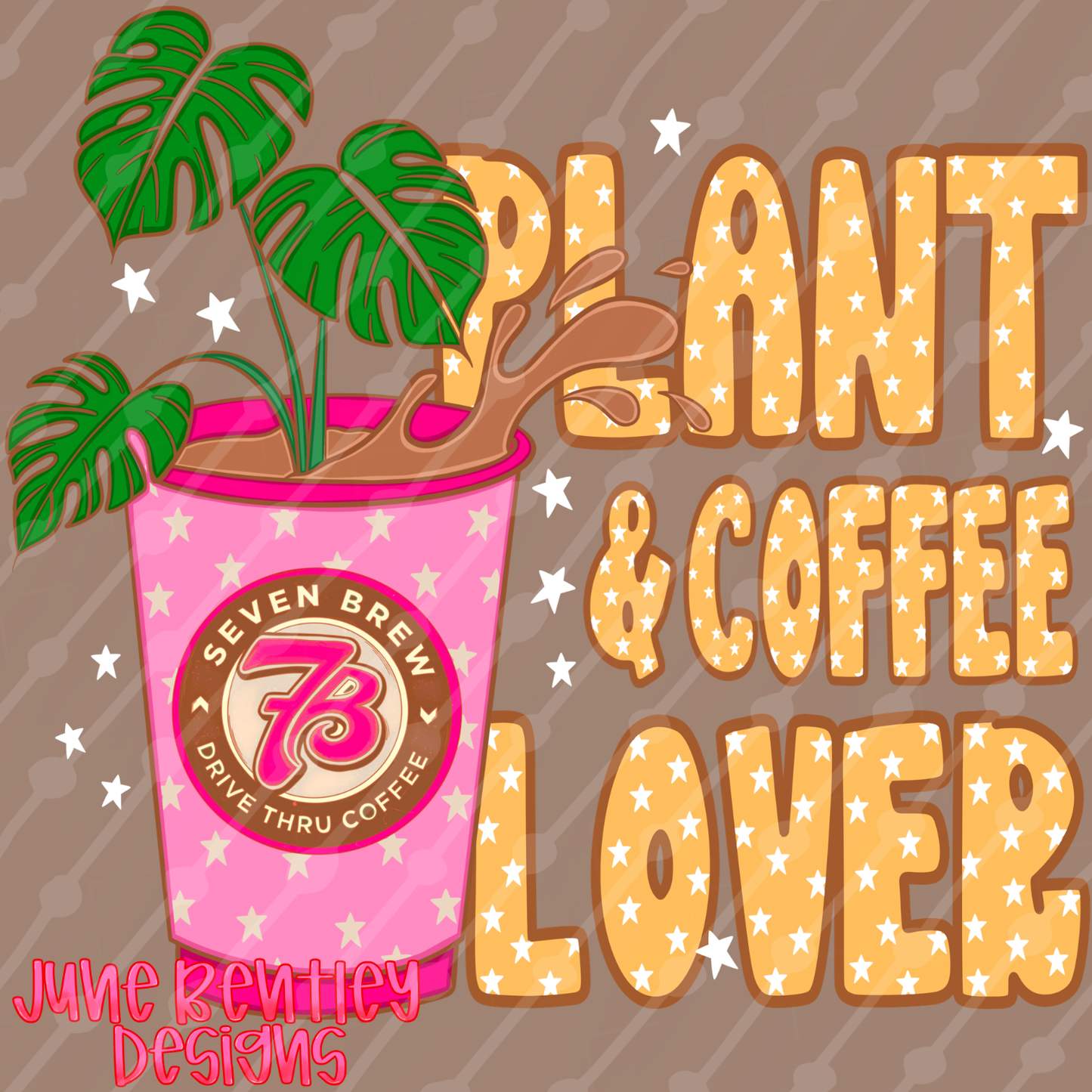 Plant and coffee lover digital download