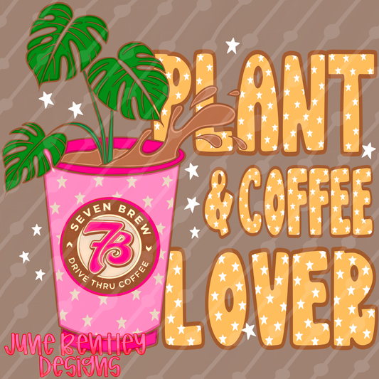 Plant and coffee lover digital download