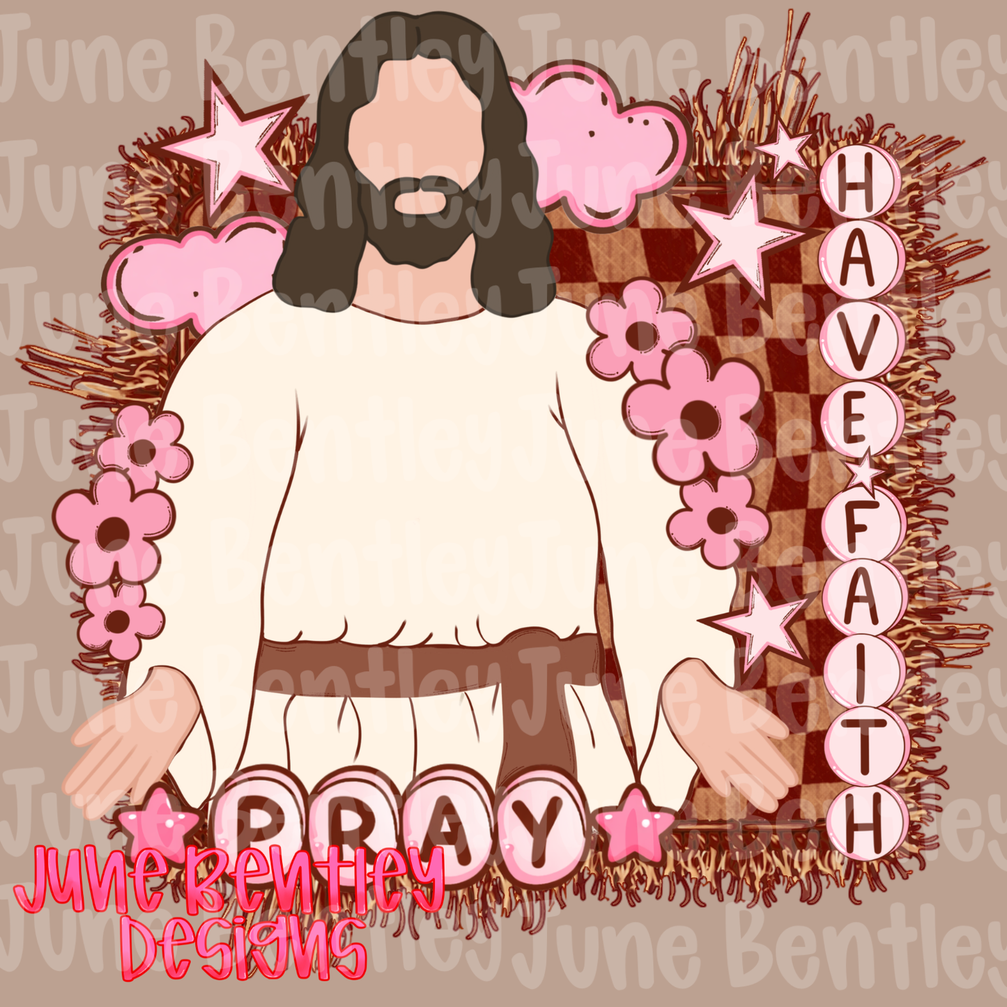 Pray, have faith. Jesus digital download