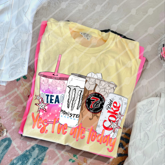Yes I’ve Ate Today HteaO White Mon 7B Star Diet Coke Digital Download