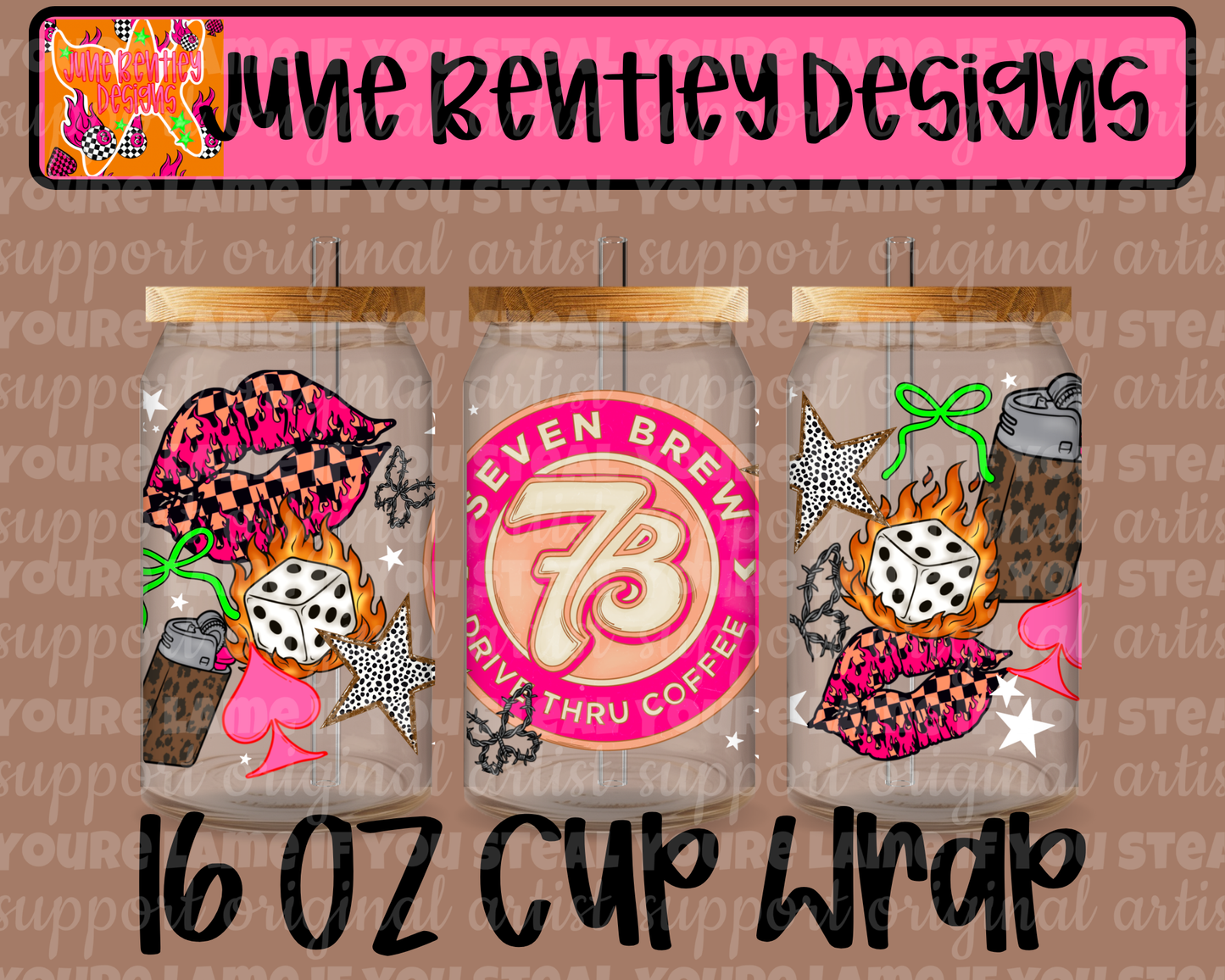 7 brew cup wrap digital download
