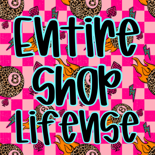 Entire Shop Print License One Time Purchase