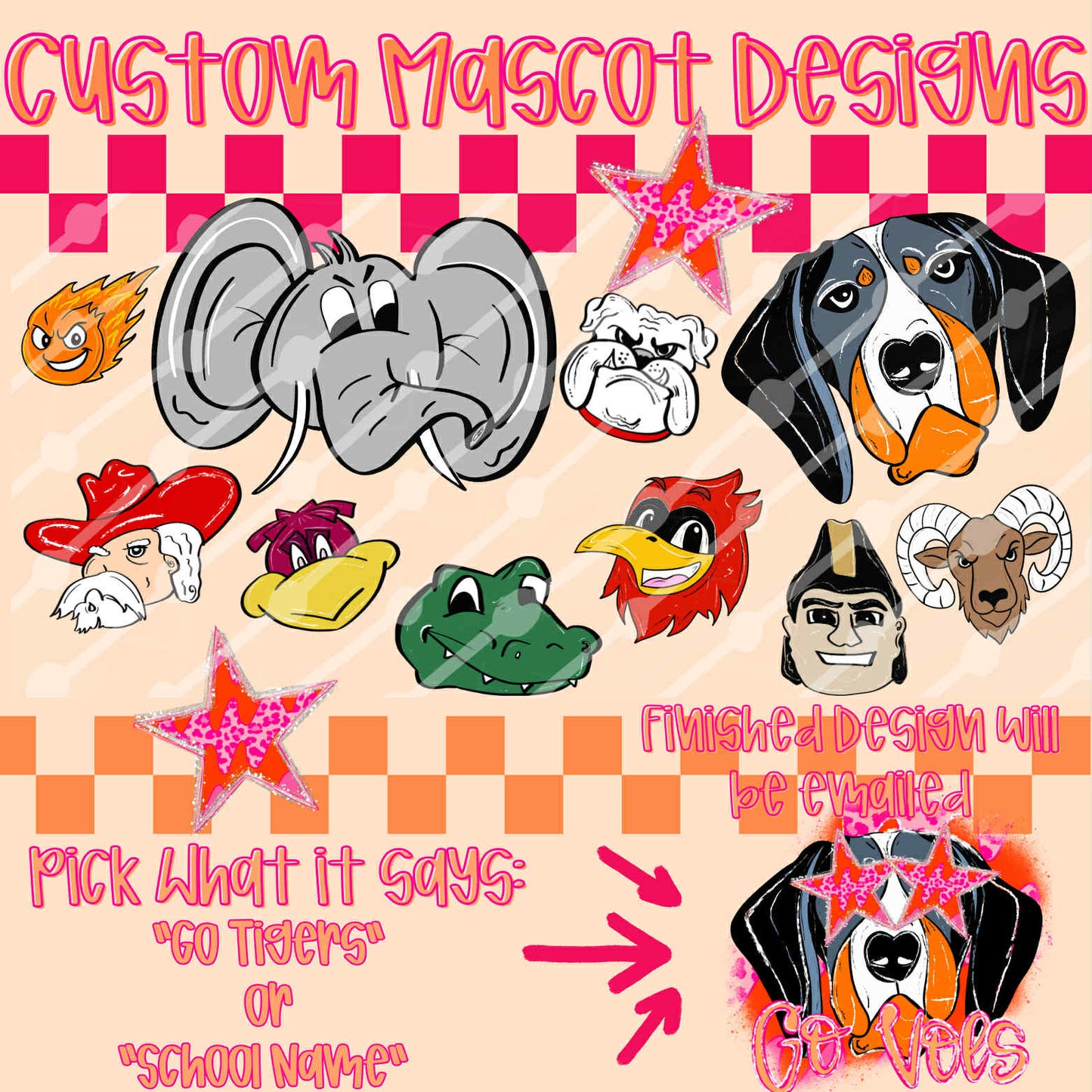 Custom Mascot Digital Download