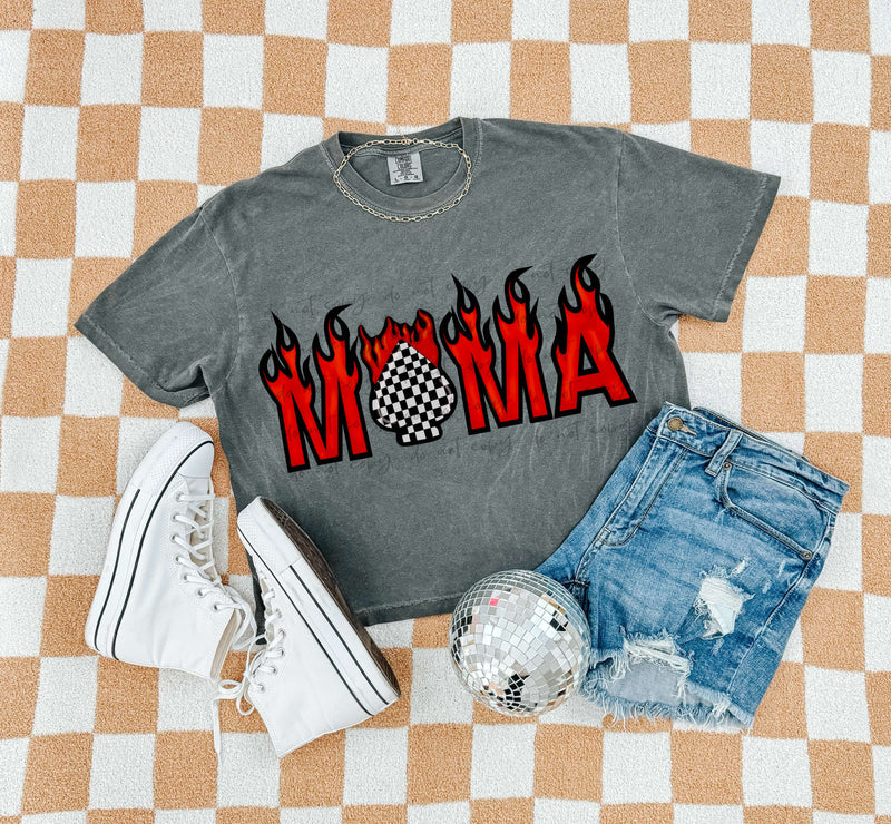 Checkered Spade Mama Flame Digital Download