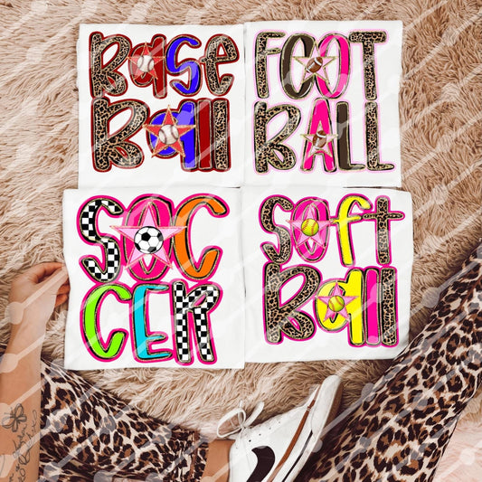 Football Leopard Star Digital Download