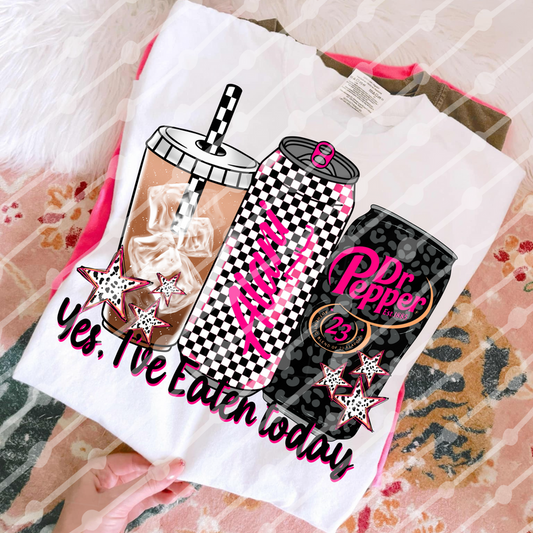 Yes I’ve Eaten Today Iced Coffee Checker Alani Leopard Dr Pep Digital Download