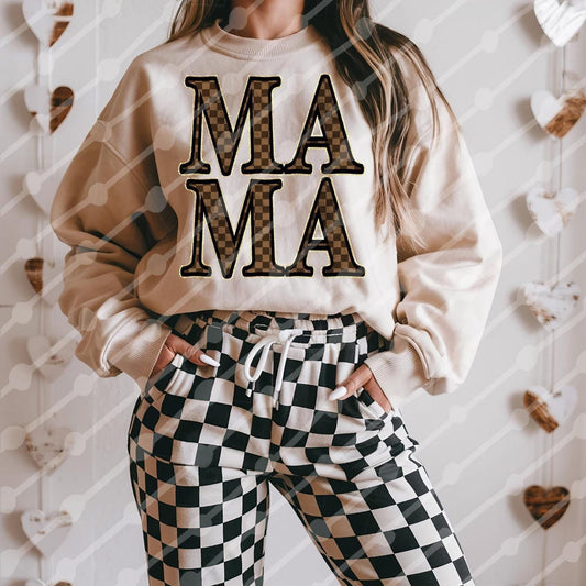 Mama Brown Checker Digital Download