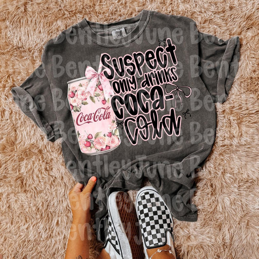 Suspect Only Drinks Coca Floral Digital Download