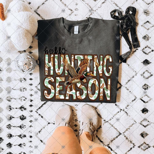 Hello Hunting Season Duck Digital Download