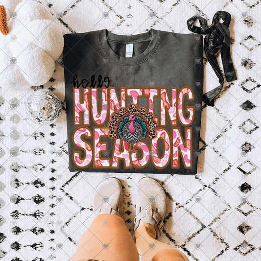 Hello Hunting Season Turkey Digital Download