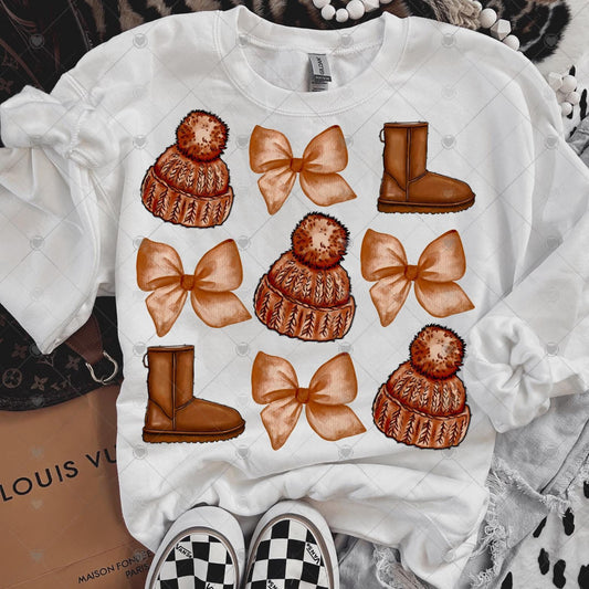 Boujee Brown Winter Collage Digital Download