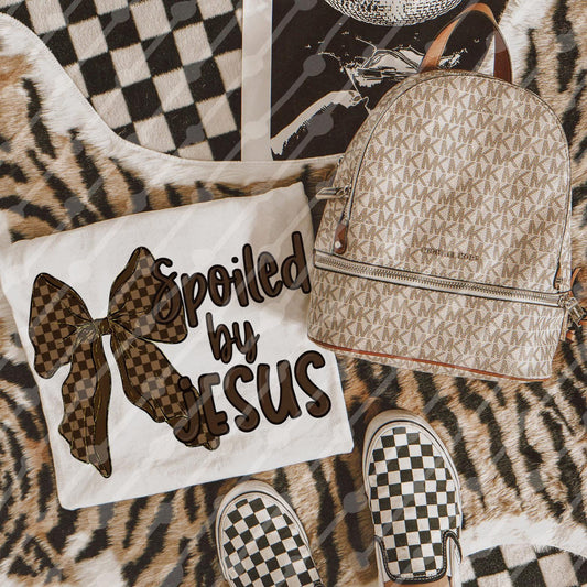 Spoiled By Jesus Brown Checker Digital Download