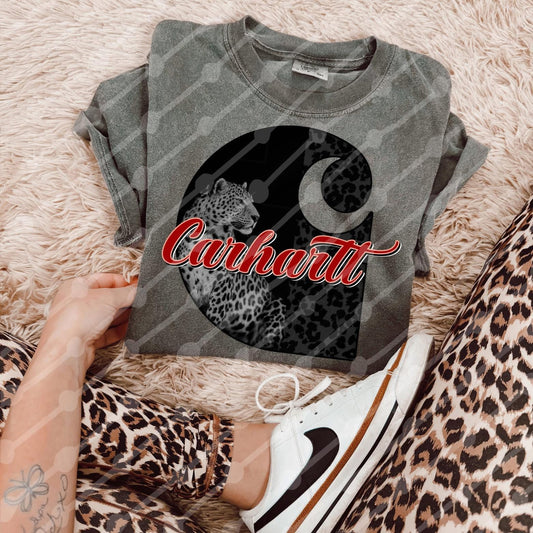 Black Leopard Red Wording Car_artt Digital Download