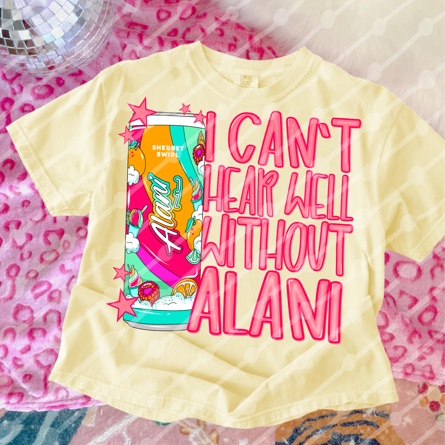 I can’t hear well without Alani sherbet swirl digital download