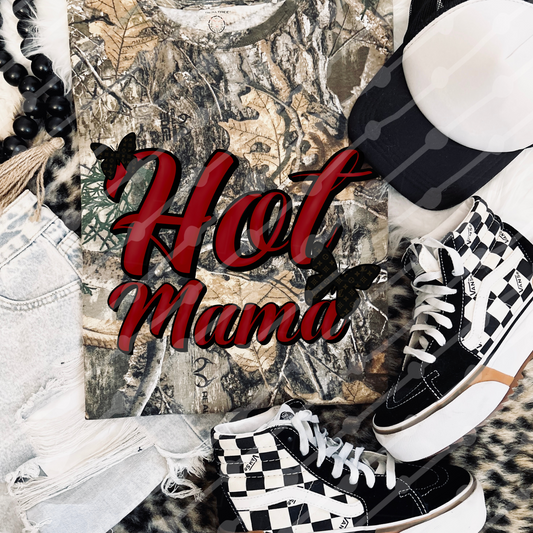 Hot Mama Red Butterflies Digital download