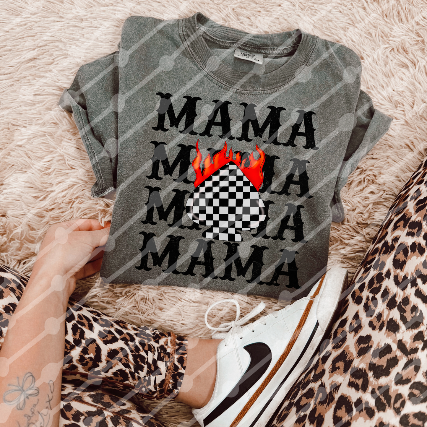Checkered Spade Mama Digital Download