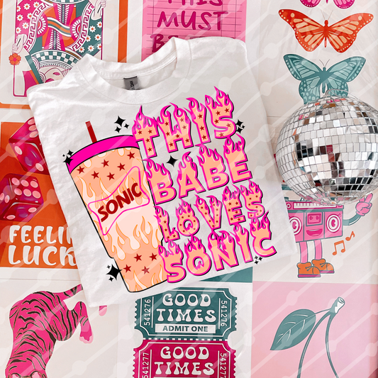 This Babe Loves Sonic Flame Digital Download