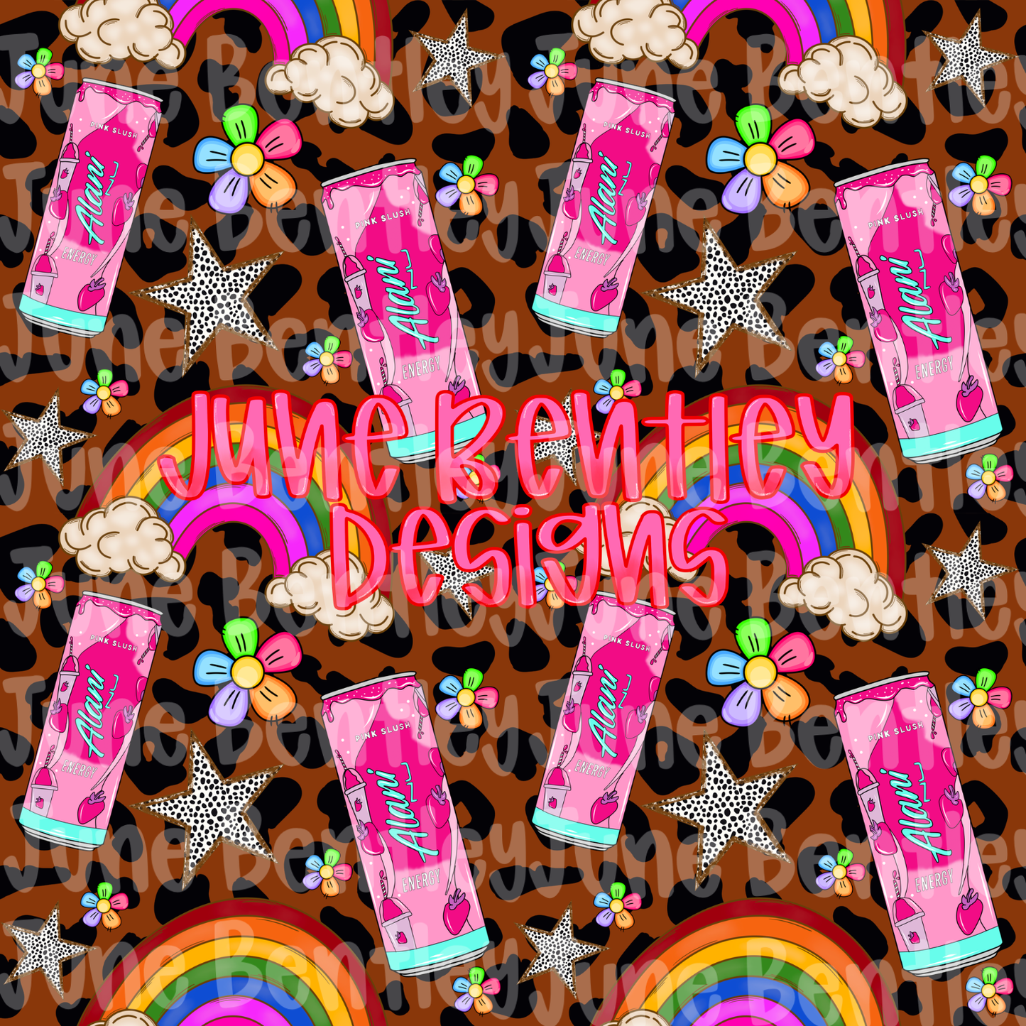 A l a n I rainbow seamless digital download