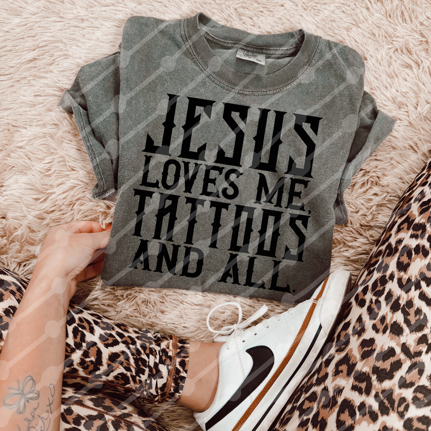 Jesus Loves me tattoos and all Png