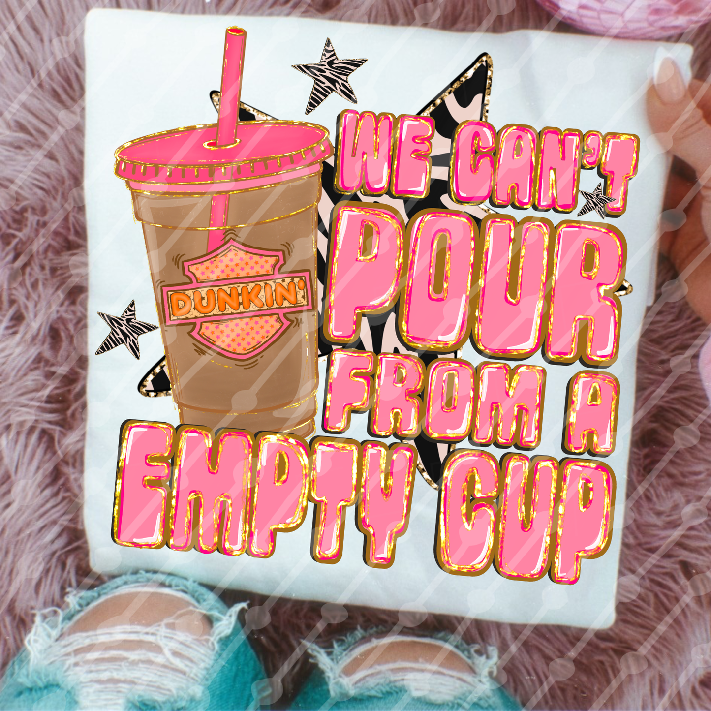 Dunkin empty cup digital download