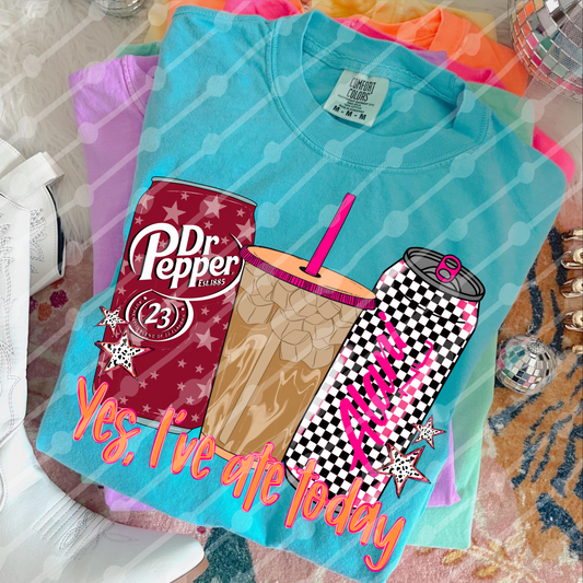 Yes I Ate Today Star Dr Pep Iced Coffee Checker Alani Digital Download