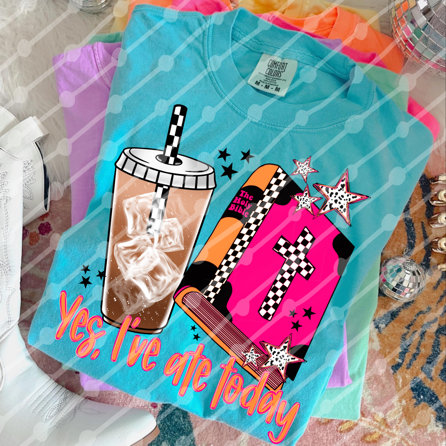 Yes I’ve Ate Today Iced Coffee And Bible Digital Download