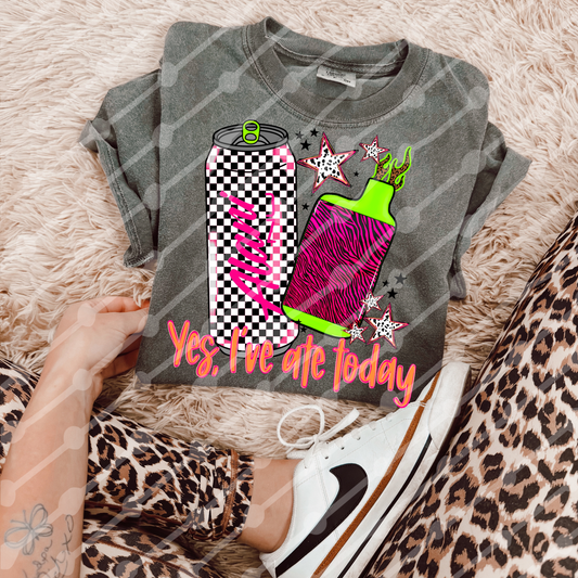 Yes I’ve Ate Today Checker Alan And Pink Zebra Vape Digital Download