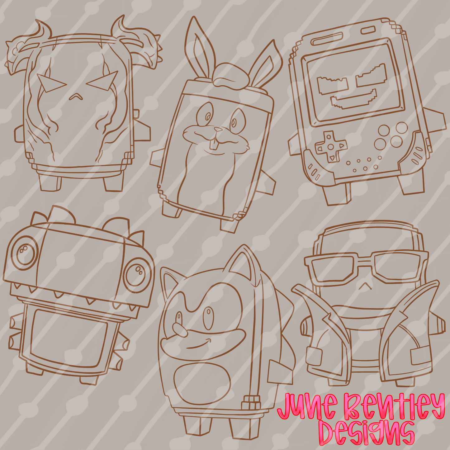 Sprite outline pack 2 Digital downloads