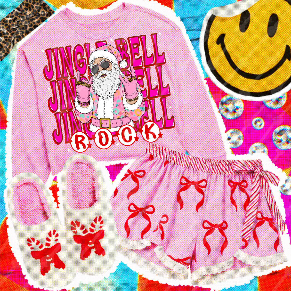 Jingle bell rock Santa digital download
