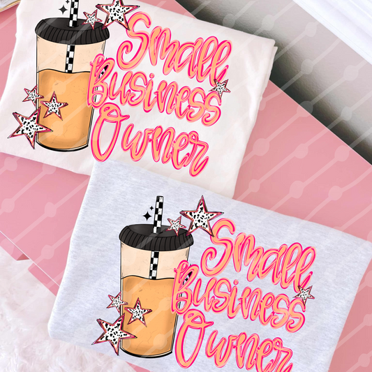 Small Business Owner Checker Coffee Digital Download