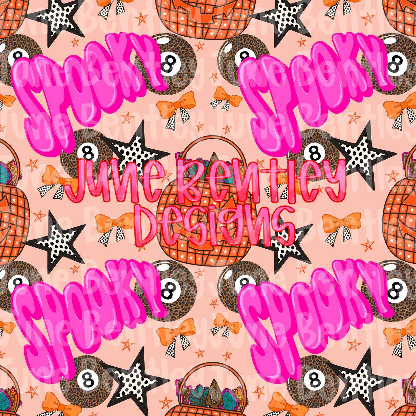Spooky seamless digital download