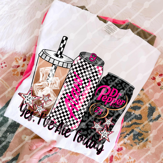 Yes I’ve Ate Today Iced Coffee Checker Alani Leopard Dr Pep Digital Download