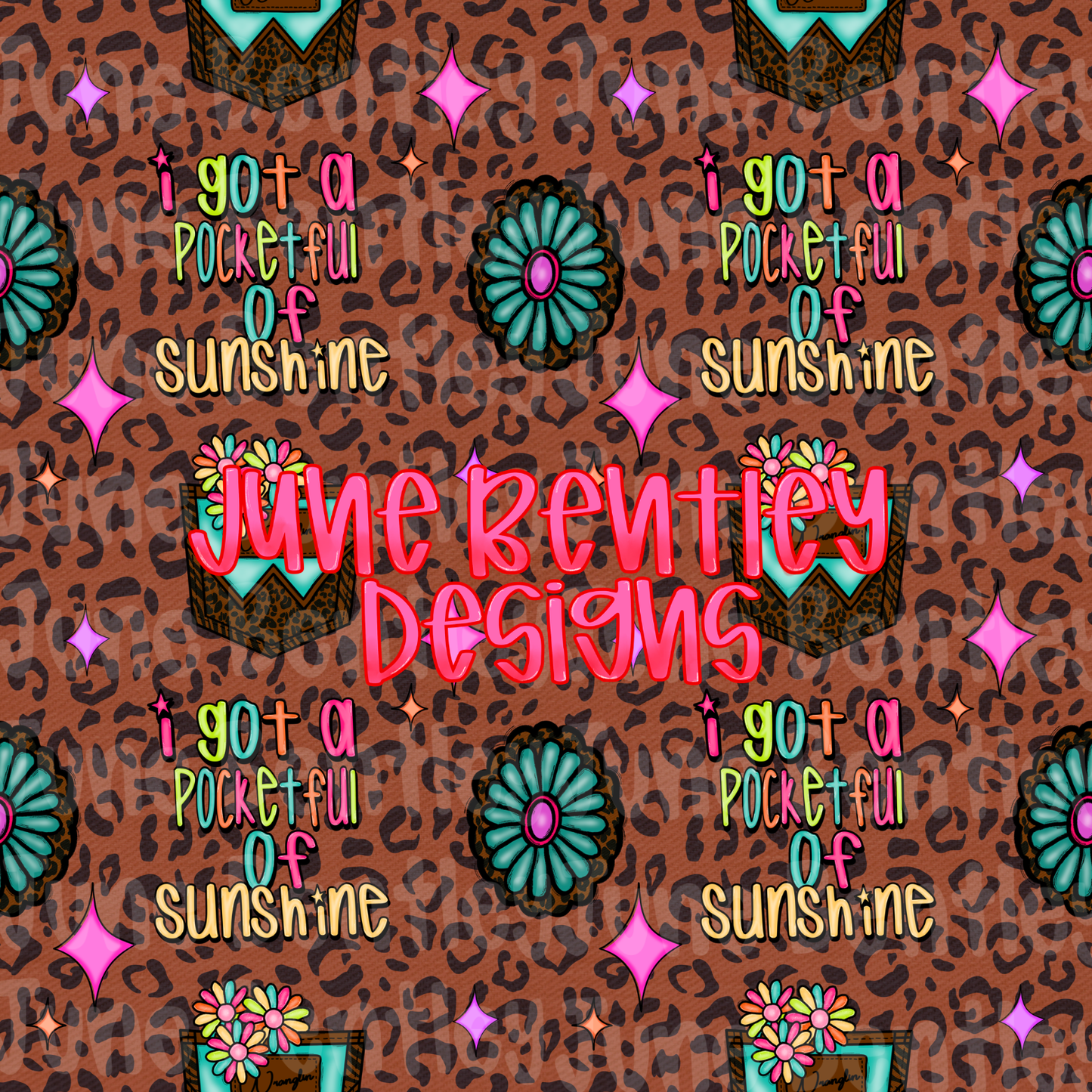 I got a pocketful of sunshine seamless digital download