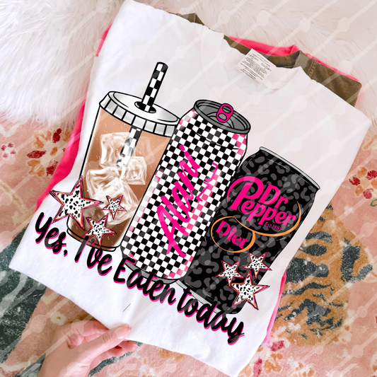 Yes I’ve Eaten Today Iced Coffee Alani Leopard Diet Dr Pep Digital Download