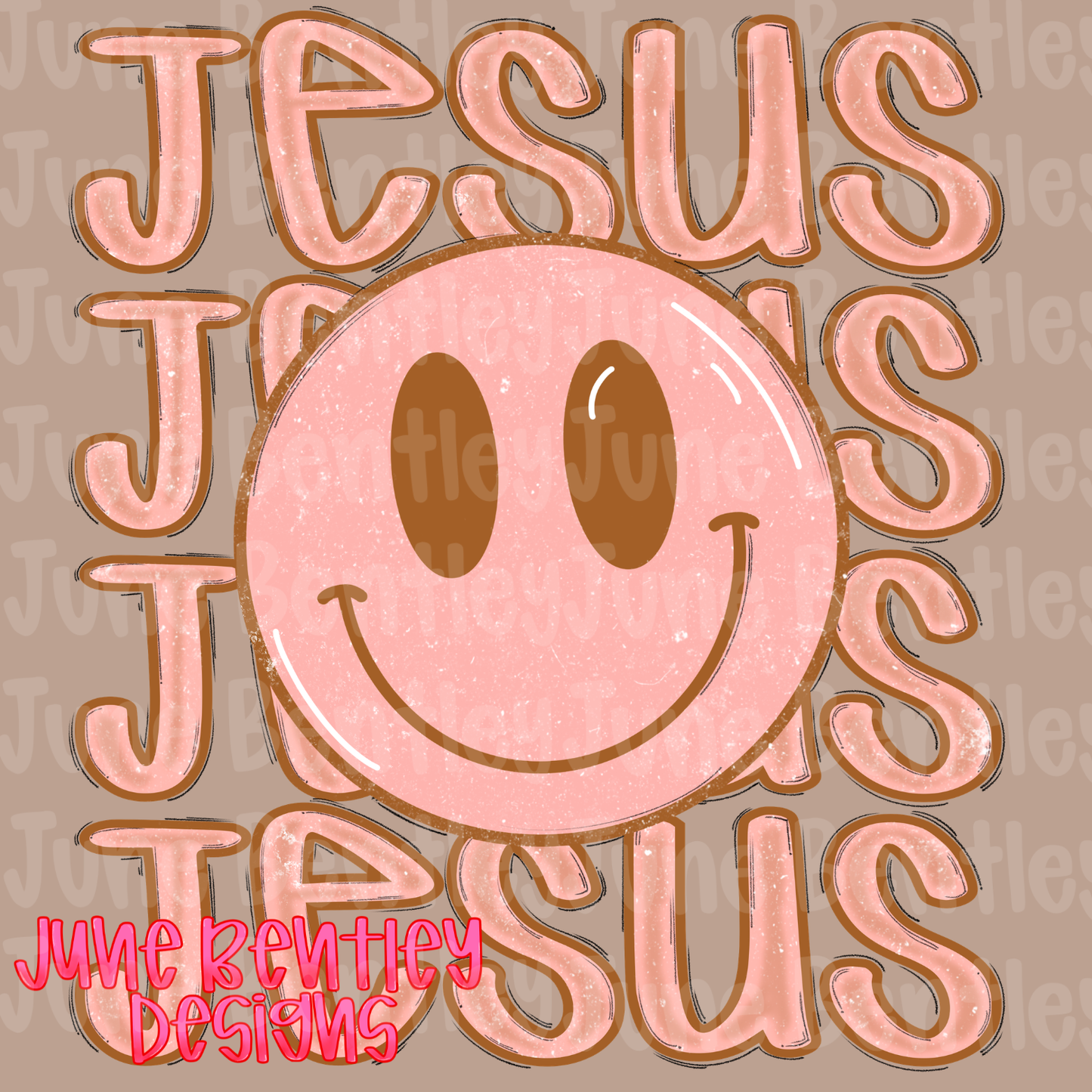 Jesus/ Smiley face digital download