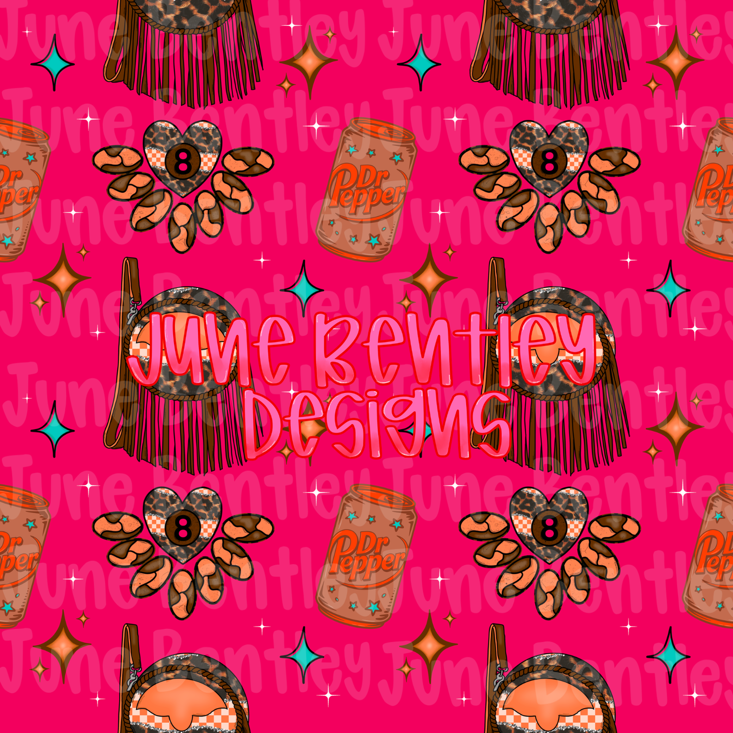 Boujee western bag Seamless digital download