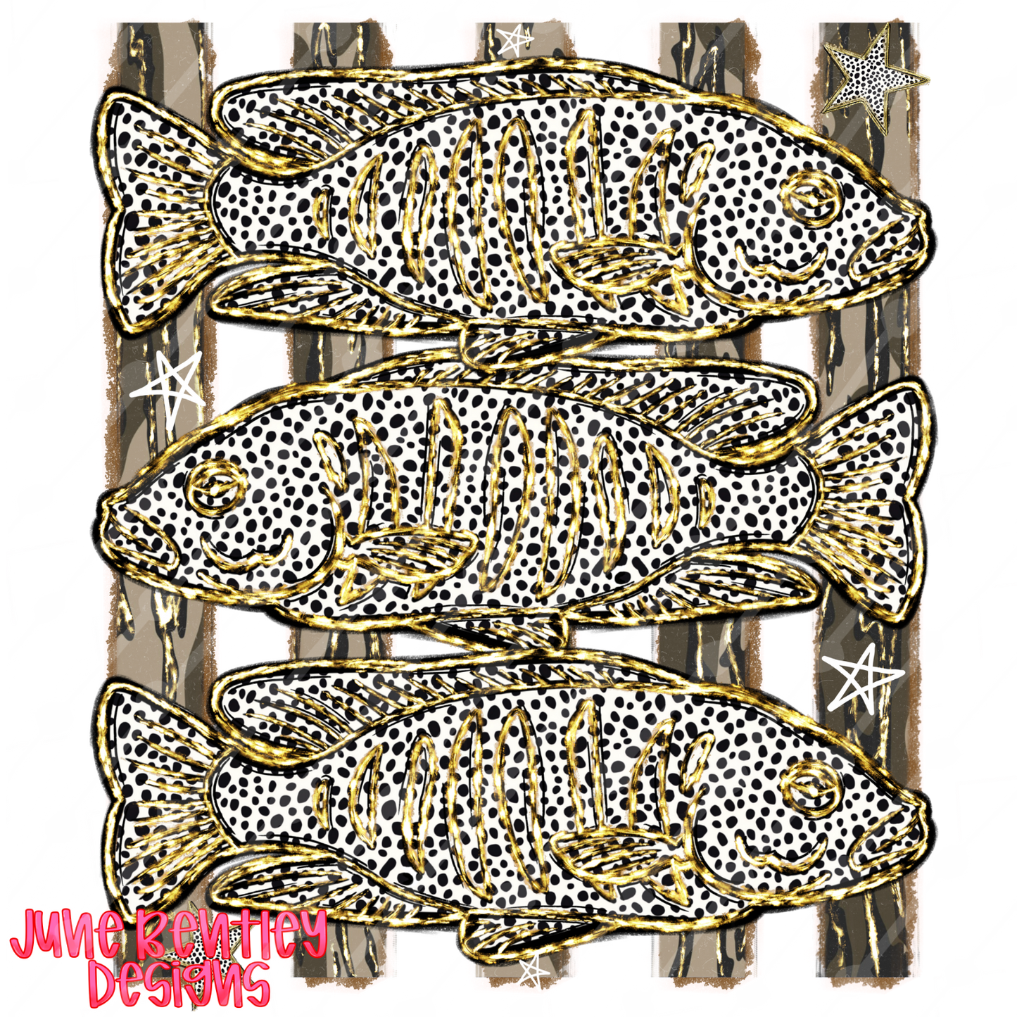 Dalmatian fish PNG digital download