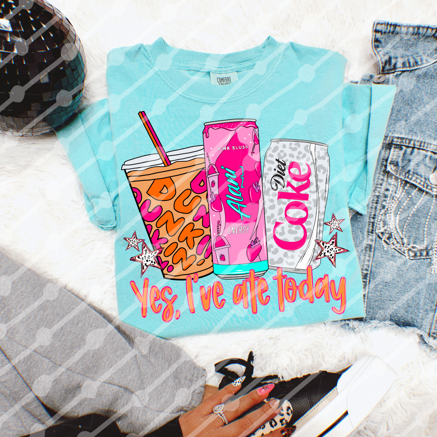 Yes I’ve Ate Today Dunkin, Alani And Leopard Diet Coke Digital Download