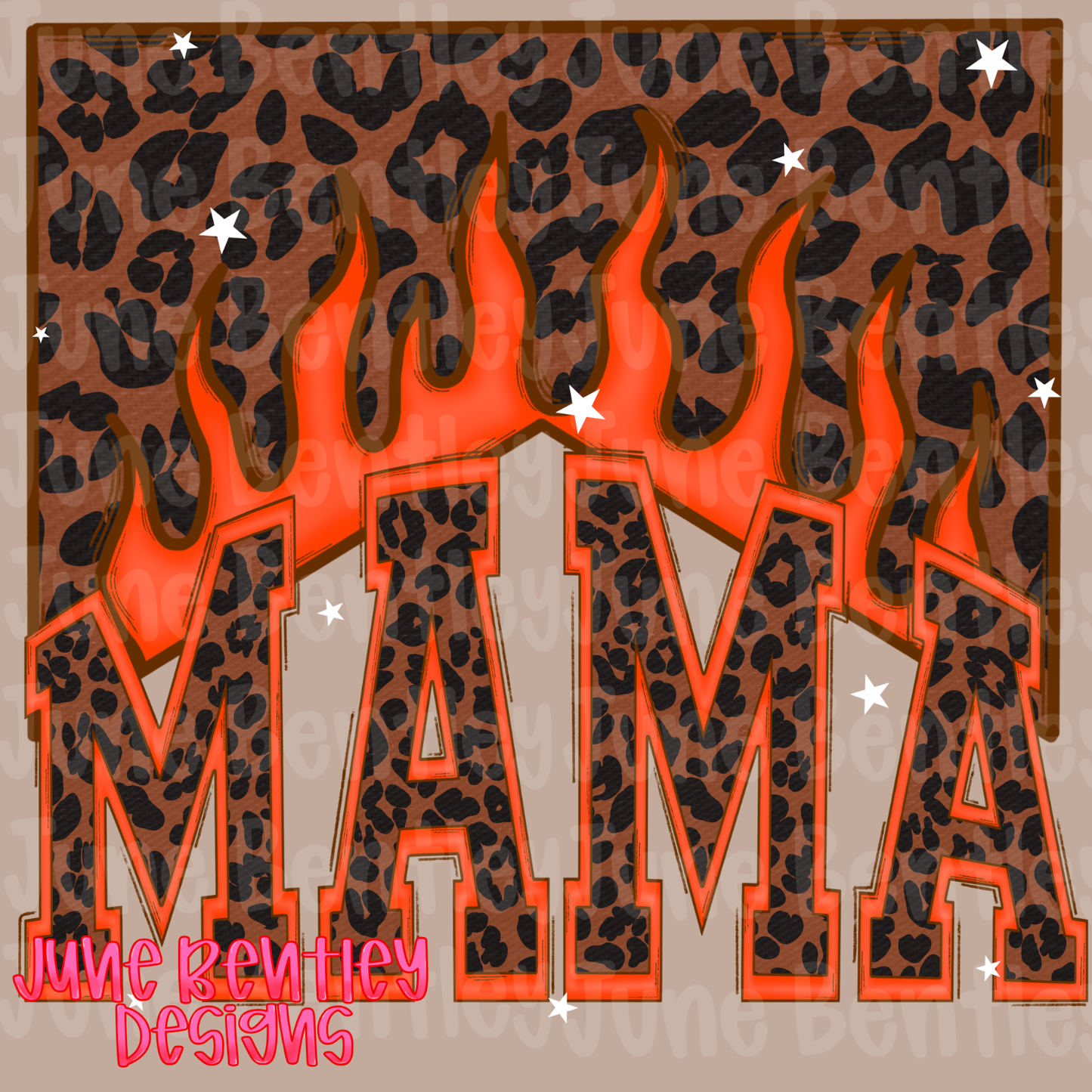 Western flame leopard mama digital download