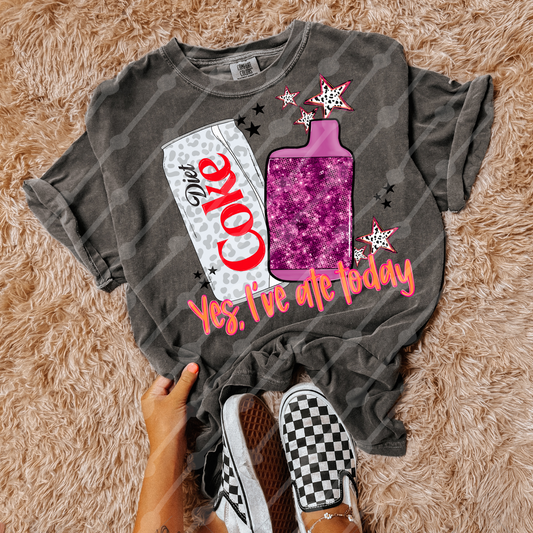 Yes I’ve Ate Today Leopard Diet Coke And Purple Vape Digital Download