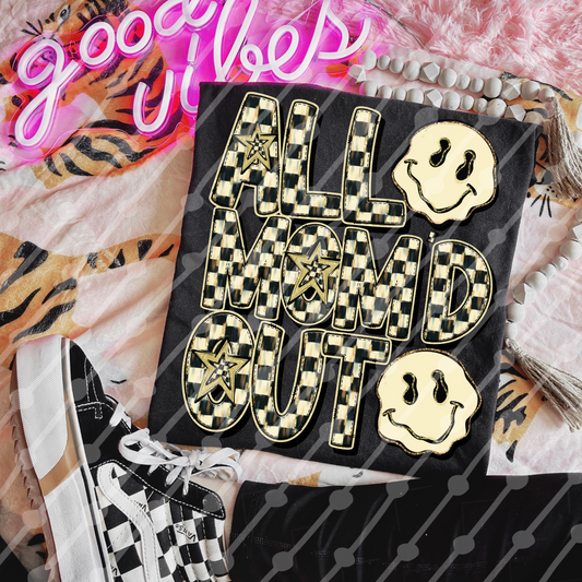 All Mom’d Out Checker Drip Happy Digital Download