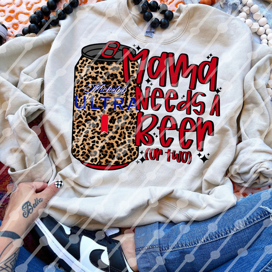 Mama Needs A Beer Or Two Leopard Ultra Digital Download