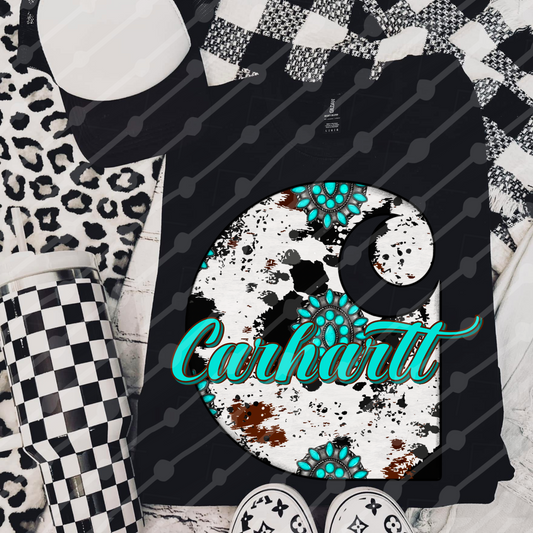 Western Turquoise Car_artt Digital Download