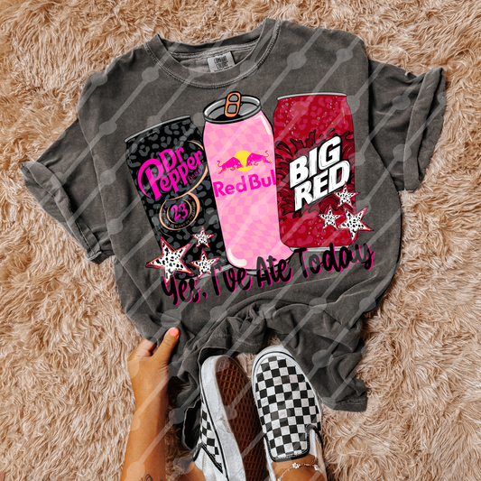 Yes I’ve Ate Today Leopard Dr Pep, Pink Checker Red Bull, Leopard Big Red Digital Download
