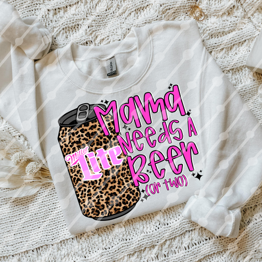 Mama Needs A Beer Or Two Leopard Miller Digital Download