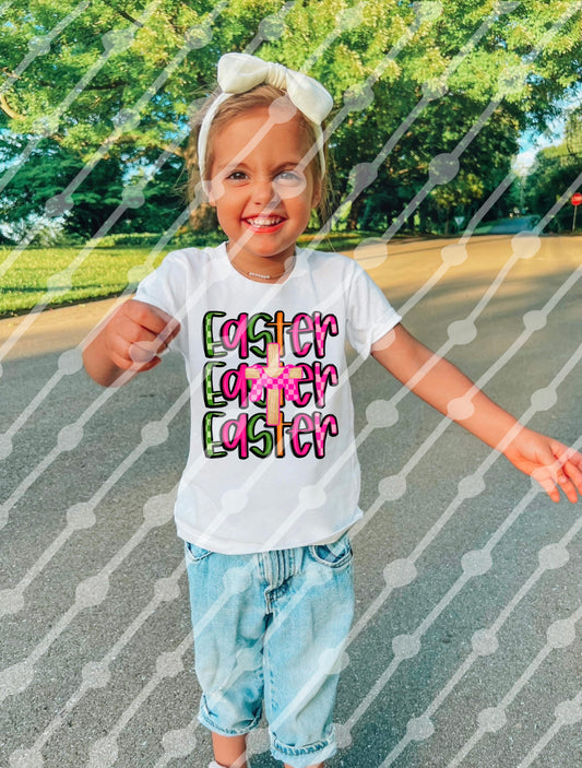 Easter Checker Cross Stack Digital Download