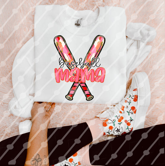 Baseball Mama Faux Glitter Stroke Bats Digital Download