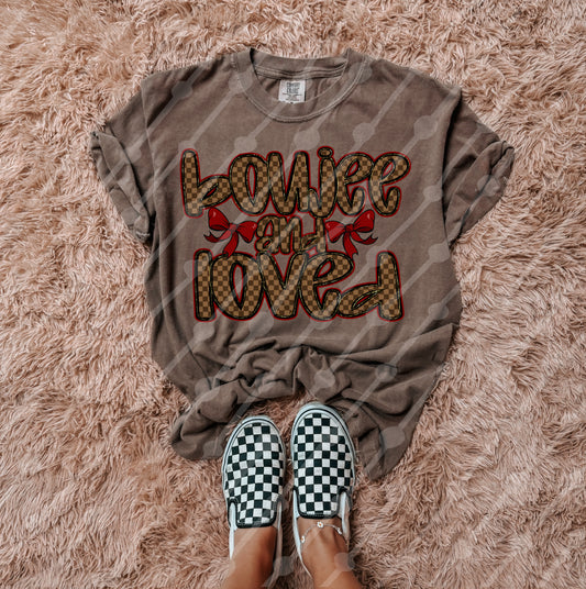 Boujee And Loved Brown Checker Digital Download