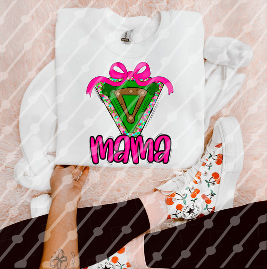 Baseball Mama Field Pink Bow Digital Download